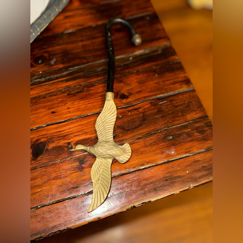 Brass Mallard or Duck hook Decor MCM